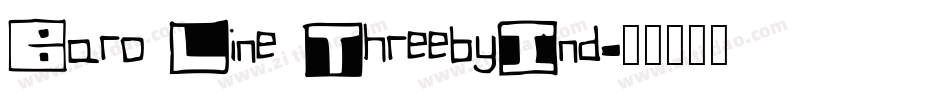 Baro Line ThreebyInd字体转换